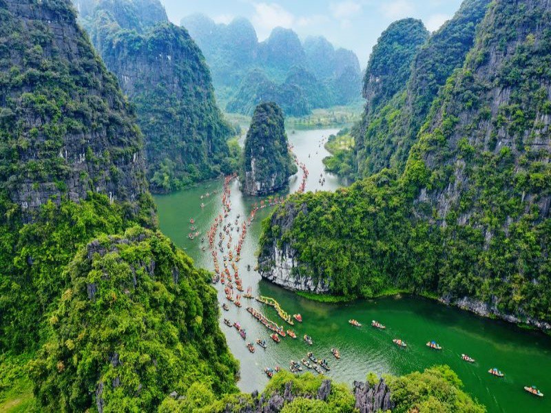 NINH BINH 투어 - TAM COC 동굴 - HA NOI 1박 2일